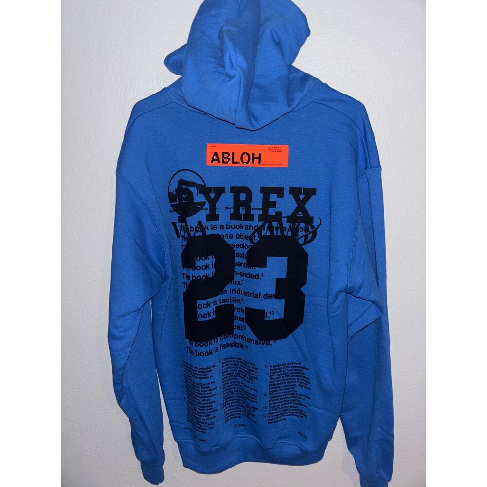 Champion × Pyrex Vision × Virgil Abloh "Caravaggio" Hoodie AMO blue